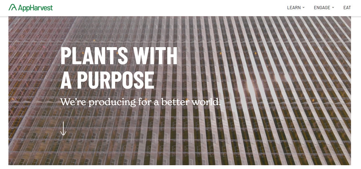 AppHarvest, vertical farming company