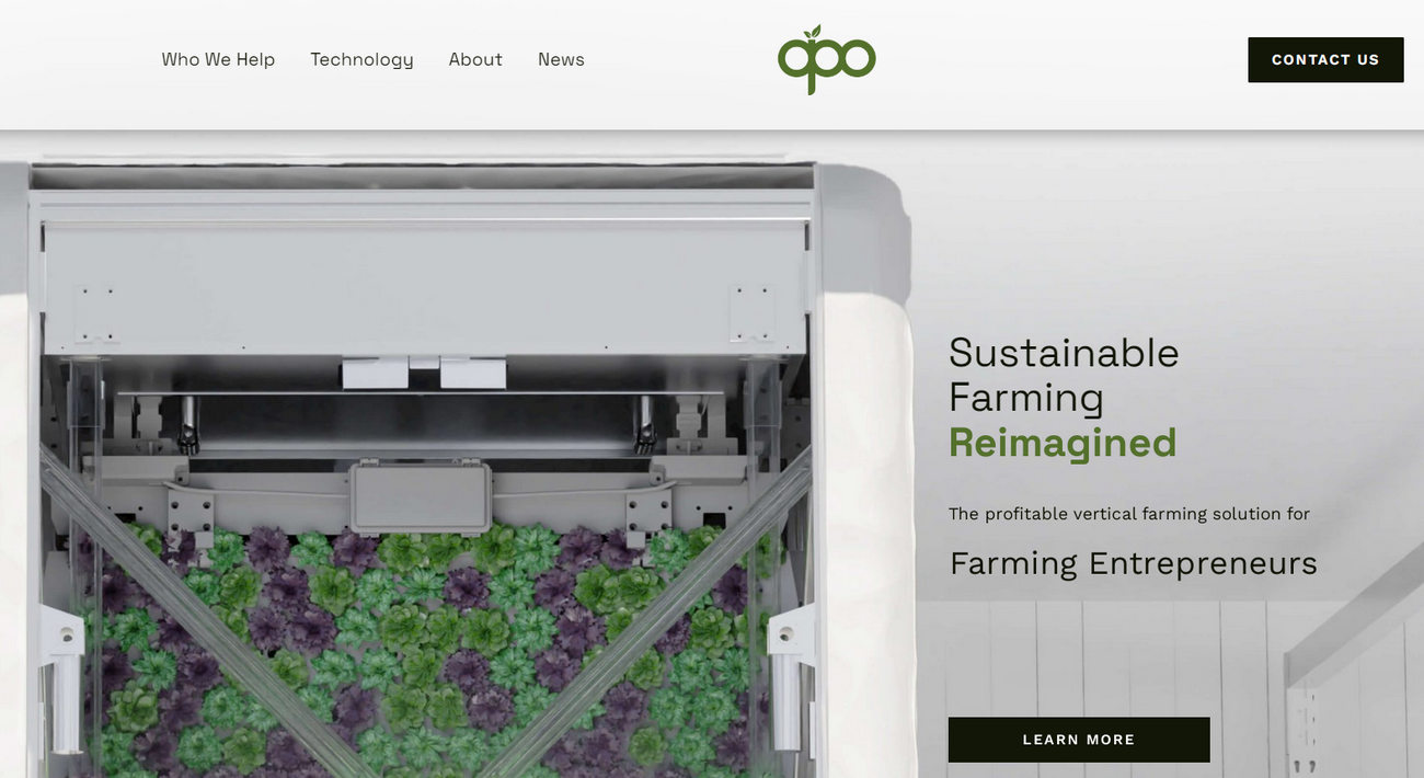 One Point One, screenshot of main page